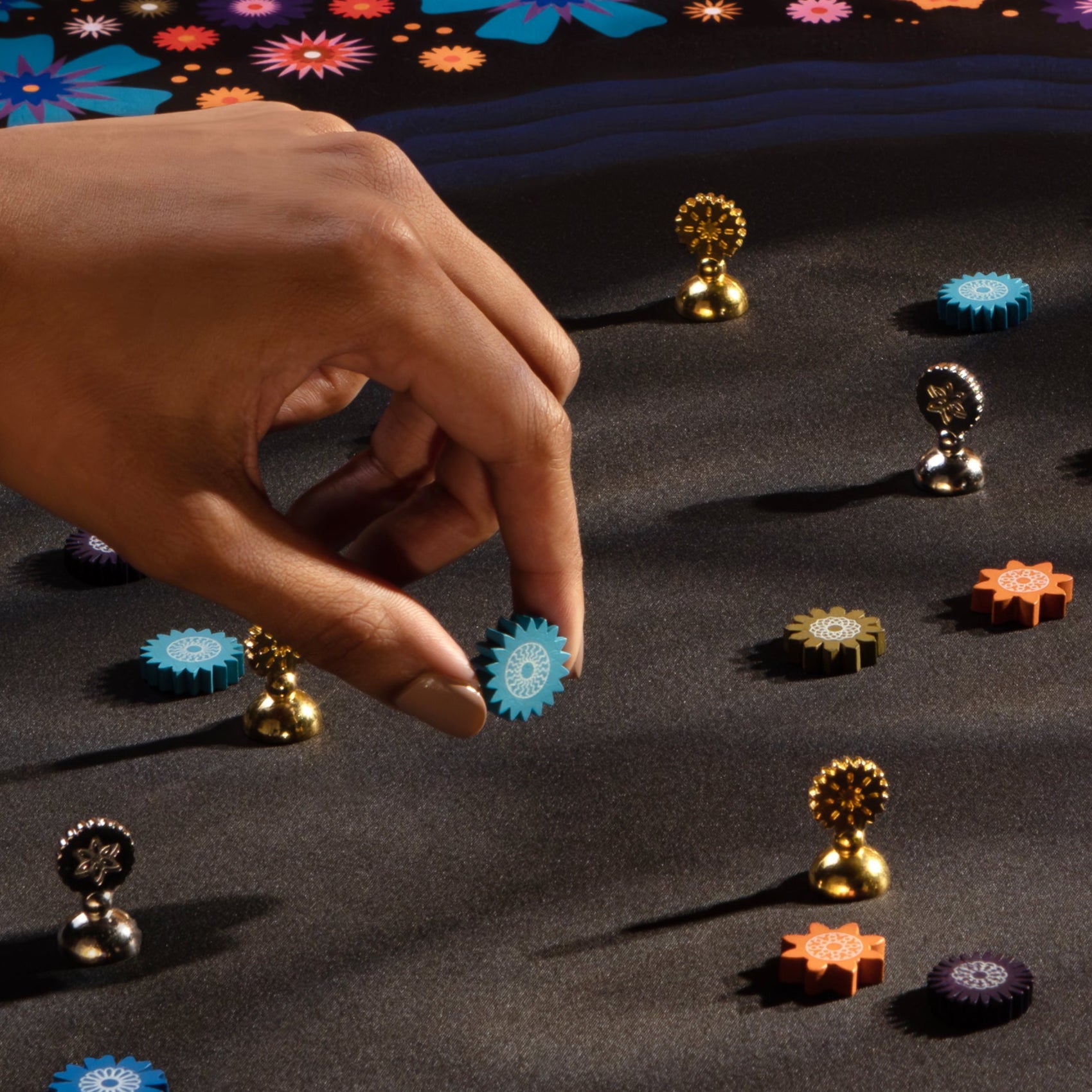 Visuel du jeu Lacuna avec ses fleurs colorées